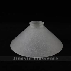 Suu puhallettu valkoinen lasi lamppu sävy