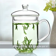 Korkeaborosilikaattilasikuppi korkilla